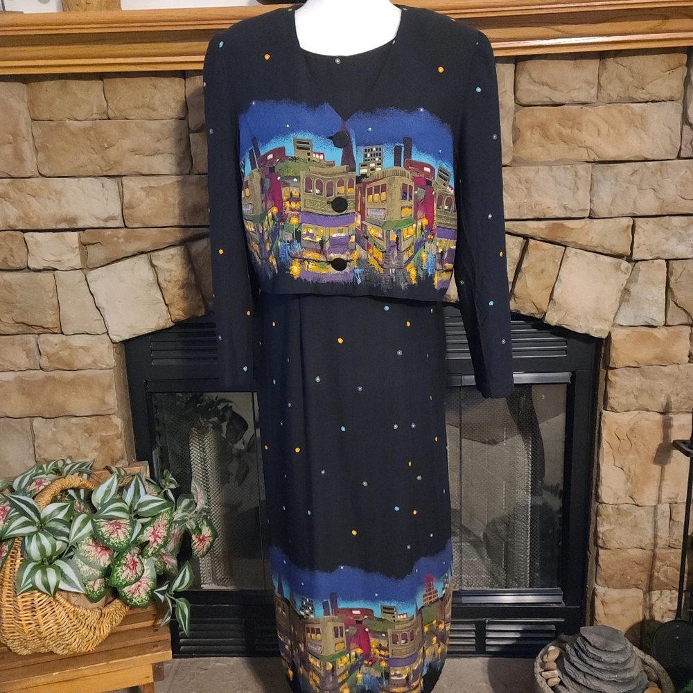 Vintage Karen Stevens Petites 2-pc Dress